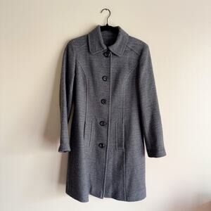 Mag Grey Wool Single Breast Lined Wool Coat Size 38 or Medium Jacket